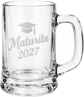 Pískovaný půllitr Maturita 2027